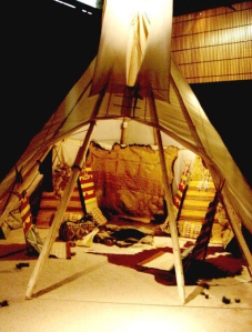 Linda's tipi was on display at the Schiele Museum in Gastonia NC 2009-2010